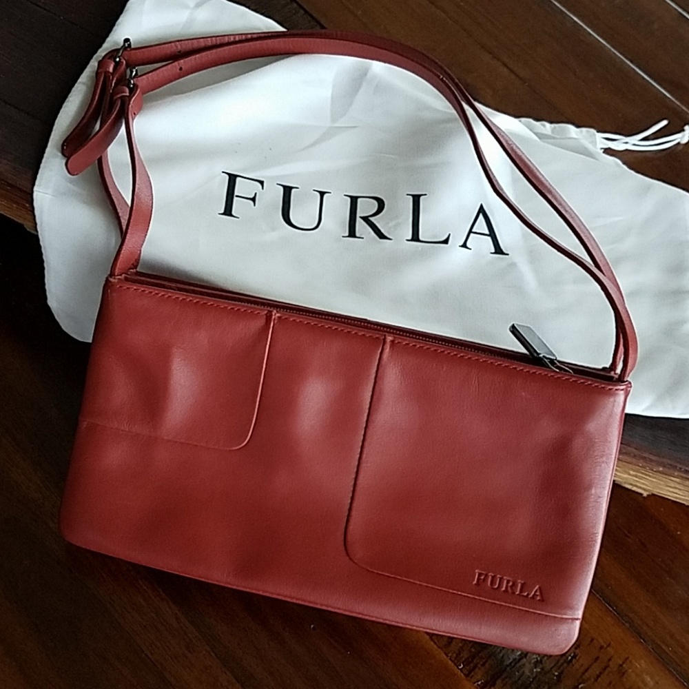 Furla Italian Soft Leather Shoulder Bag